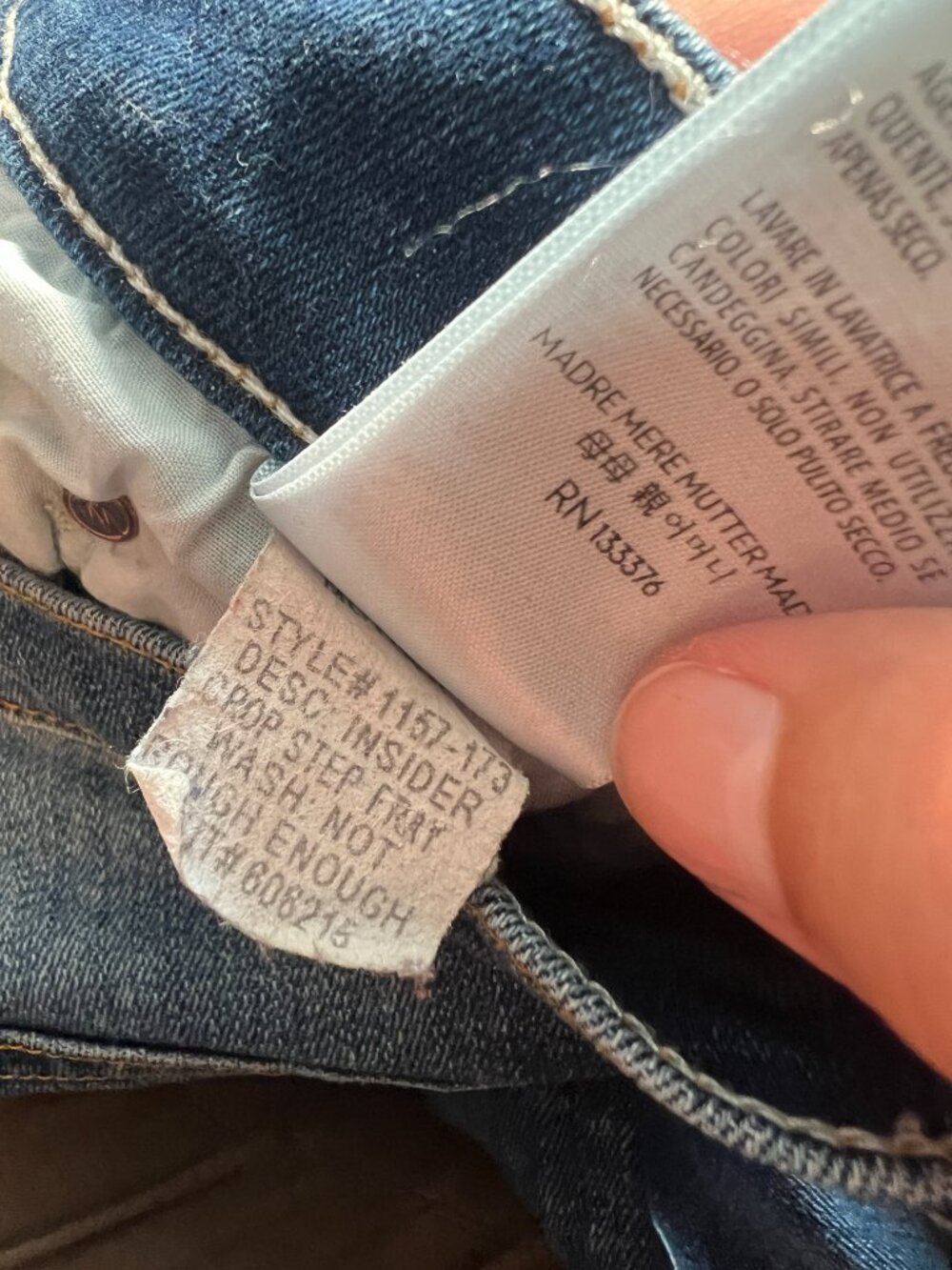 Mother insider step crop fray jeans size 28 - Picture 10 of 11